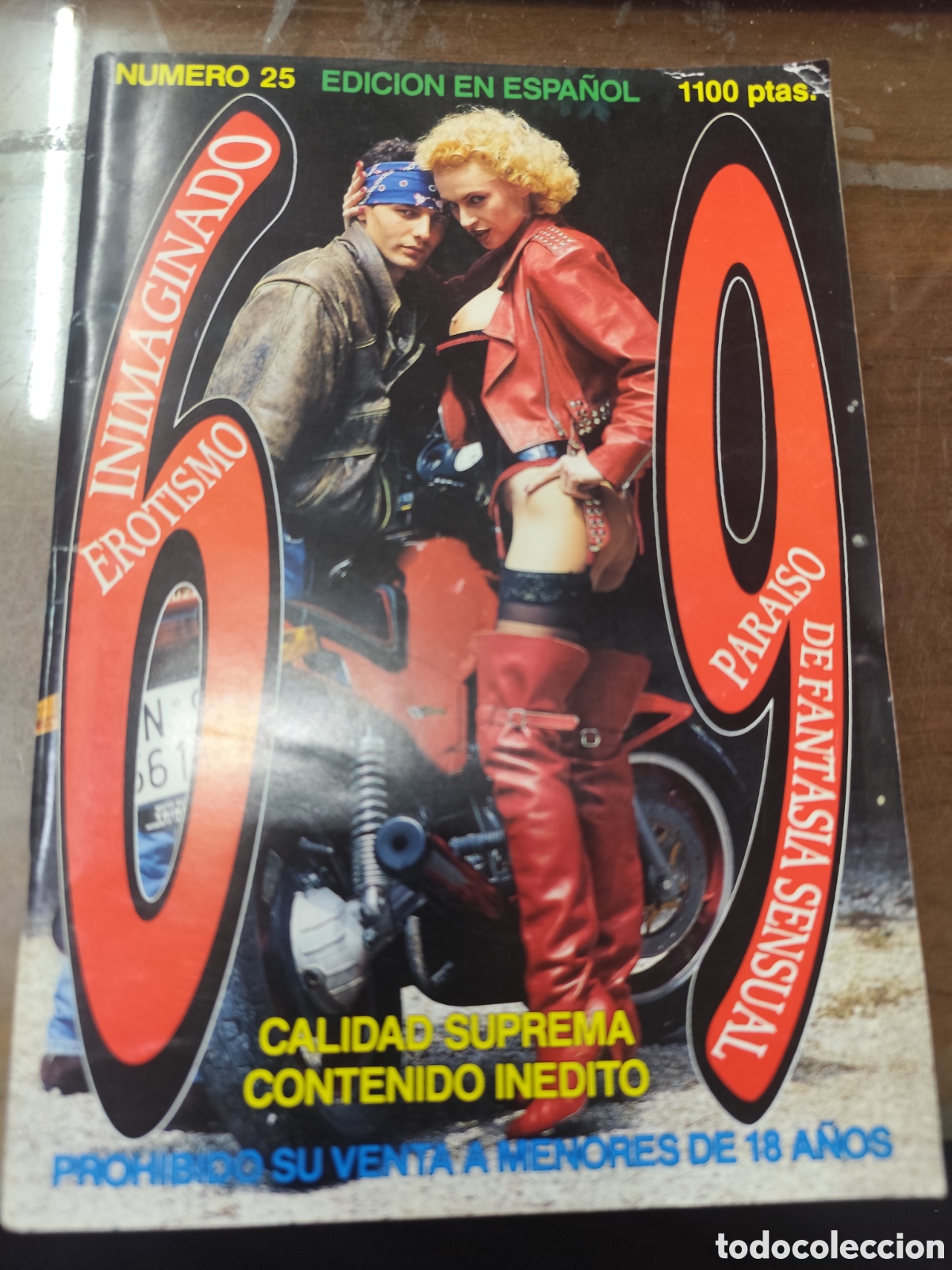 Coleccionismo de revistas y peri&oacute;dicos: Revista porno Sesenta y nueve n. 25. Edici&oacute;n en espa&ntilde;ol