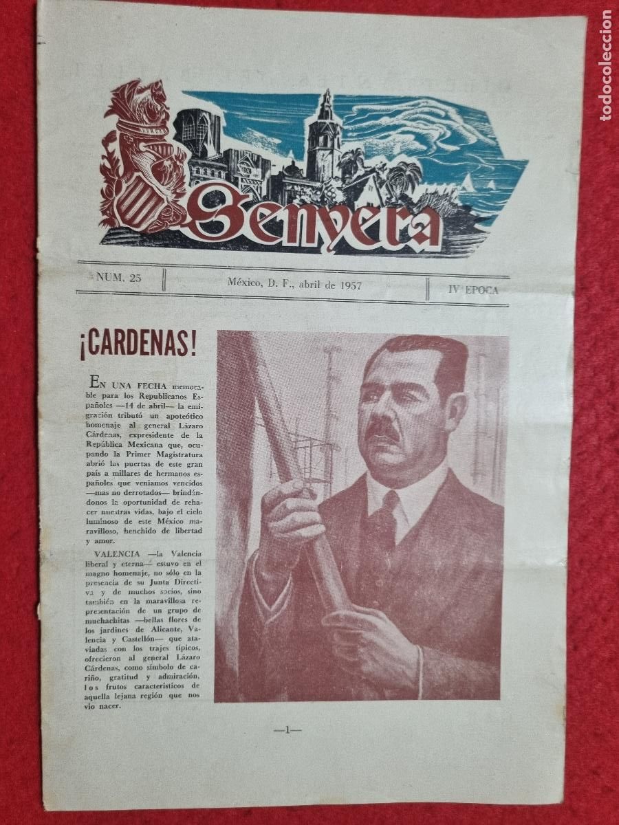 Coleccionismo de revistas y peri&oacute;dicos: REVISTA SENYERA VALENCIA N&ordm; 25 1957 CASA REGINAL VALENCIANA VALENCIA FUTBOL CAMPEON ORIGINAL