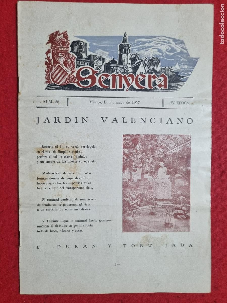 Coleccionismo de revistas y peri&oacute;dicos: REVISTA SENYERA VALENCIA N&ordm; 26 1957 CASA REGINAL VALENCIANA ORIGINAL