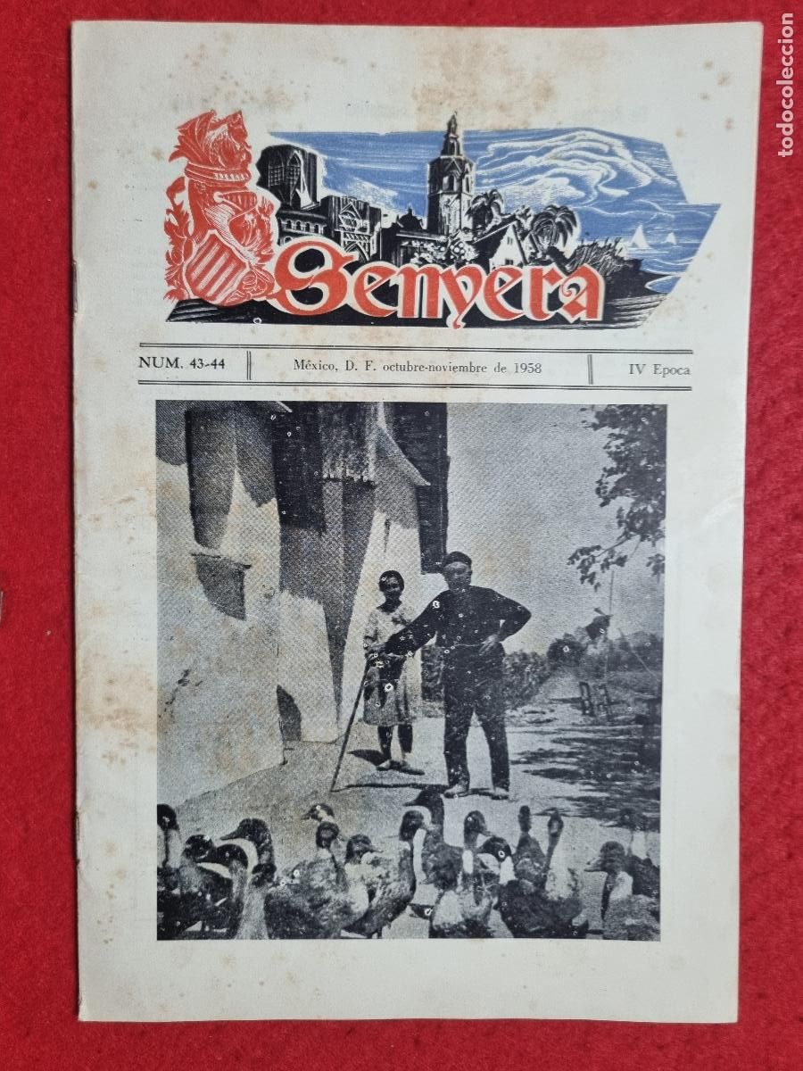 Coleccionismo de revistas y peri&oacute;dicos: REVISTA SENYERA VALENCIA N&ordm; 43 Y 44 1958 CASA REGINAL VALENCIANA ORIGINAL