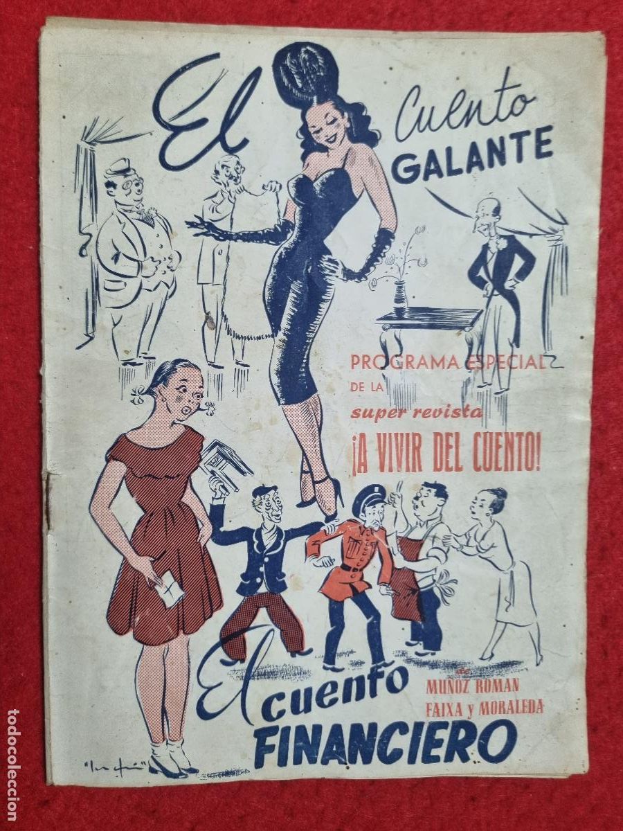 Coleccionismo de revistas y peri&oacute;dicos: REVISTA EL CUENTO GALANTE PROGRAMA TEATRO EL CUENTO FINANCIERO ORIGINAL KV1