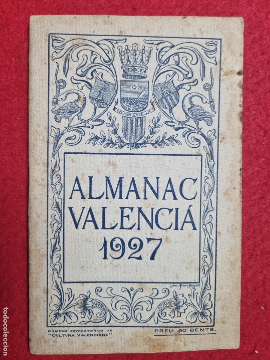 Coleccionismo de revistas y peri&oacute;dicos: REVISTA ALMANAC VALENCIA 1927 CULTURA VALENCIANA ORIGINAL KV1