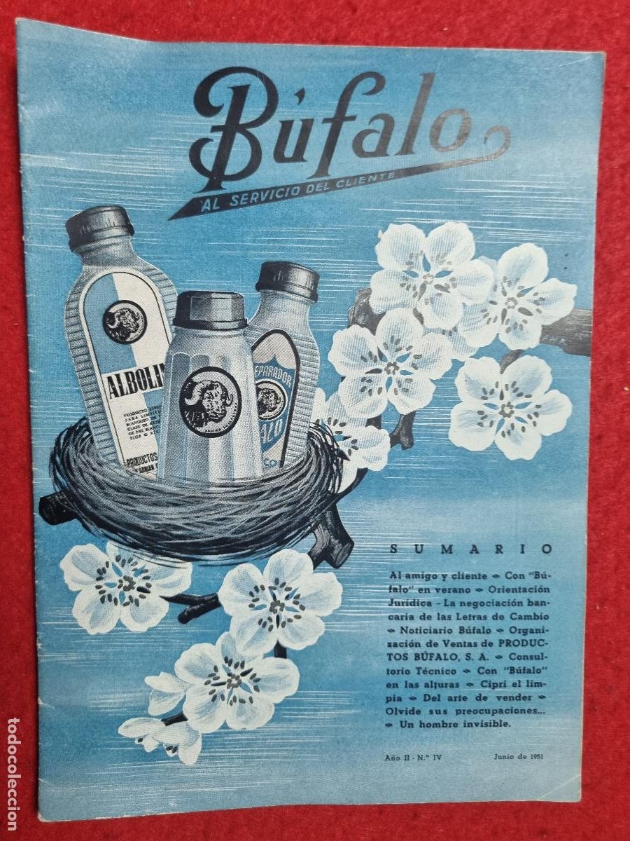 Coleccionismo de revistas y peri&oacute;dicos: REVISTA PUBLICIDAD BETUN CREMA PARA CALZADO BUFALO ZAPATOS CON VI&Ntilde;ETAS 1951 ORIGINAL KV1