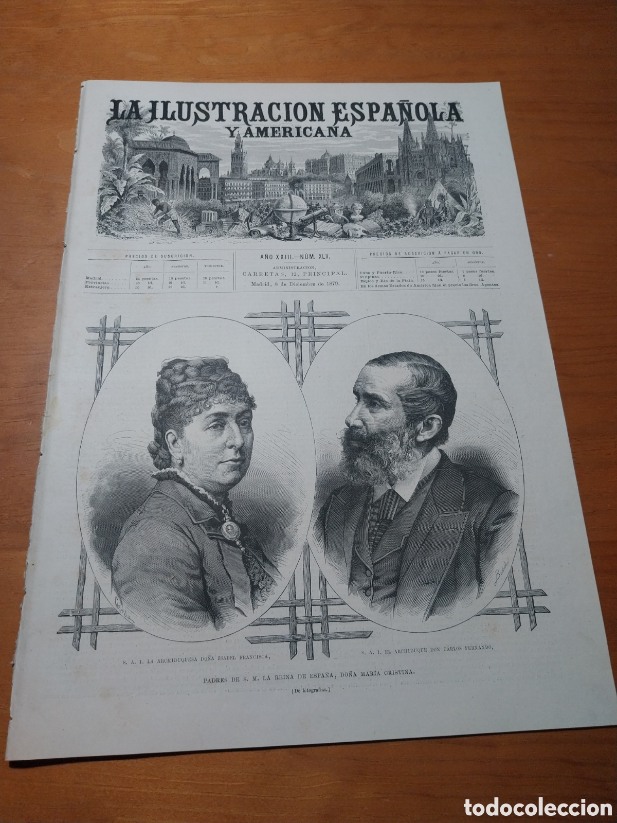 Coleccionismo de revistas y peri&oacute;dicos: REVISTA 1879 FAMILIA IMPERIAL DE AUSTRIA