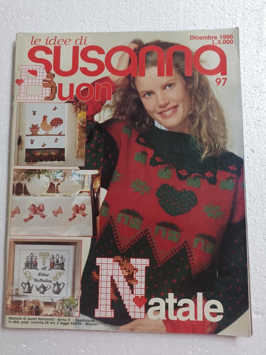 Coleccionismo de revistas y peri&oacute;dicos: LE IDEE DI SUSANNA 170. MOTIVOS DE NAVIDAD E INFANTILES. PUNTO DE CRUZ. CUADROS, MANTELES, CORTINAS,