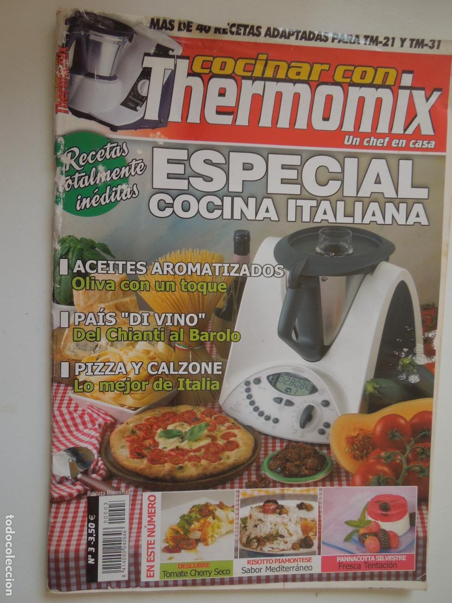 Coleccionismo de revistas y peri&oacute;dicos: COCINAR CON THERMOMIX - UN CHEF EN CASO - ESPECIAL COMIDA ITALIANA N&ordm; 03 -