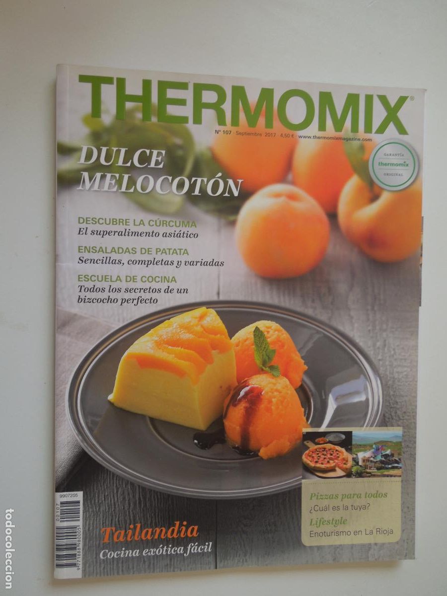 Coleccionismo de revistas y peri&oacute;dicos: THERMOMIX REVISTA N&ordm; 107 -09-2017 - GARANTIA THEMOMIX - TAILANDIA - DULCE MELOCOTON
