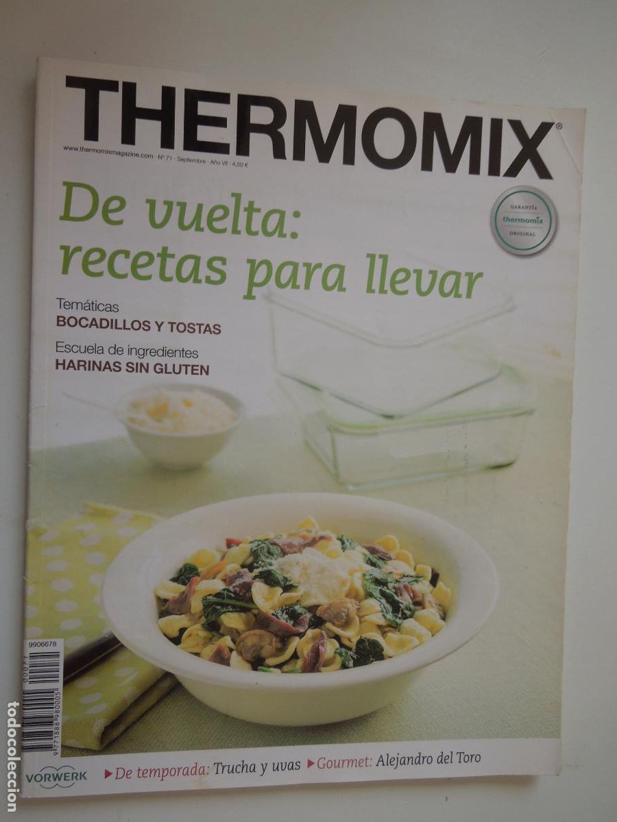 Coleccionismo de revistas y peri&oacute;dicos: THERMOMIX REVISTA N&ordm; 71 -09-2015 - GARANTIA THEMOMIX -BOCADILLOS Y TOSTAS - HARINAS SIN GLUTEN