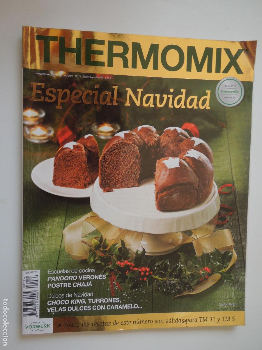 Coleccionismo de revistas y peri&oacute;dicos: THERMOMIX REVISTA N&ordm; 74-12-2014 -- GARANTIA THEMOMIX -ESPECIAL NAVIDAD - PANDORO VERON&Eacute;S - TURRONES
