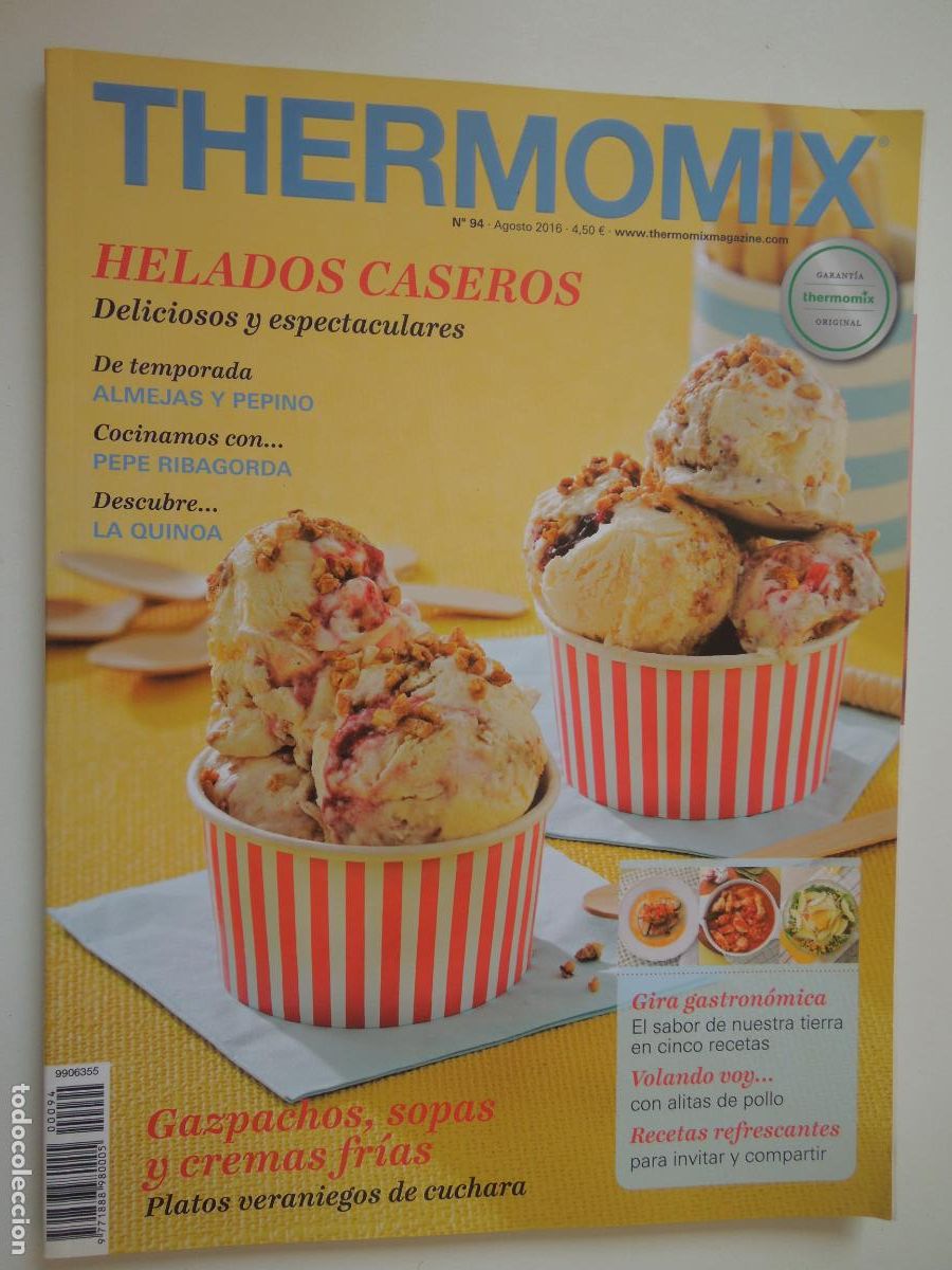 Coleccionismo de revistas y peri&oacute;dicos: THERMOMIX REVISTA N&ordm; 94-08-2016 -- GARANTIA THEMOMIX -HELADOS CASEROS - GAZPACHOS
