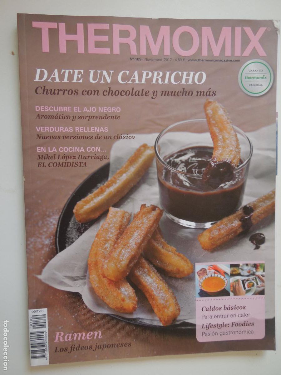 Coleccionismo de revistas y peri&oacute;dicos: THERMOMIX REVISTA N&ordm; 109-11-2017 - GARANTIA THEMOMIX -CHURROS CON CHOCOLATE - RAMEN