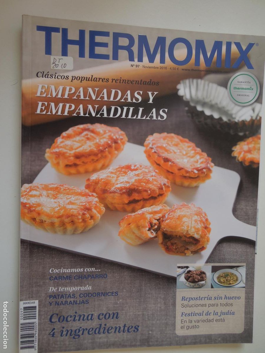 Coleccionismo de revistas y peri&oacute;dicos: THERMOMIX REVISTA N&ordm; 97-11-2016 - GARANTIA THEMOMIX -EMPANADA Y EMPANADILLAS - CODORNICES