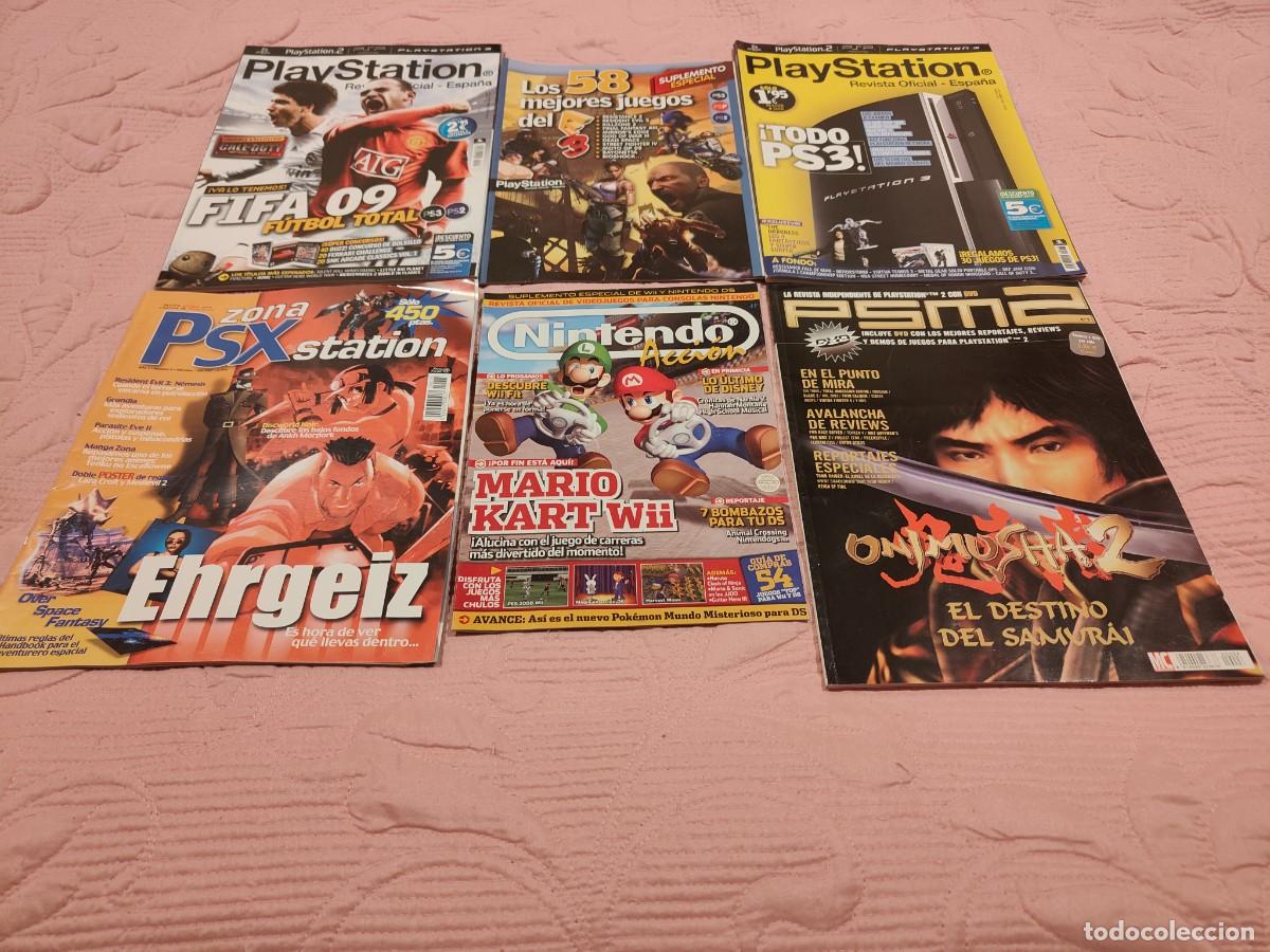 Coleccionismo de revistas y peri&oacute;dicos: Lote 6 revistas videoconsolas variadas. Playstation, Nintendo Acci&oacute;n, etc.