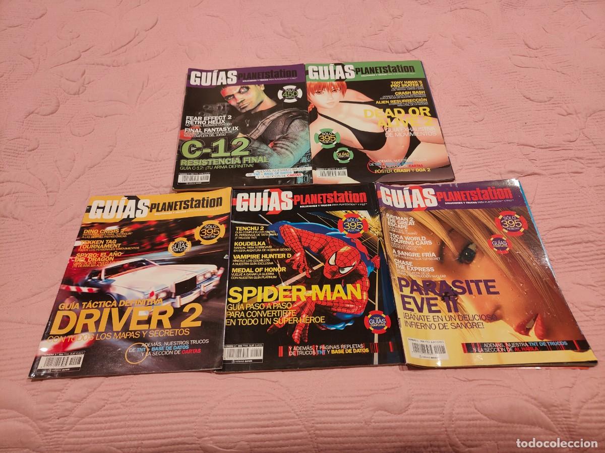 Coleccionismo de revistas y peri&oacute;dicos: Lote 5 revistas. Gu&iacute;as Planet Station. Playstation. Soluciones y Trucos. N&uacute;meros 1, 2, 3, 5 y 7
