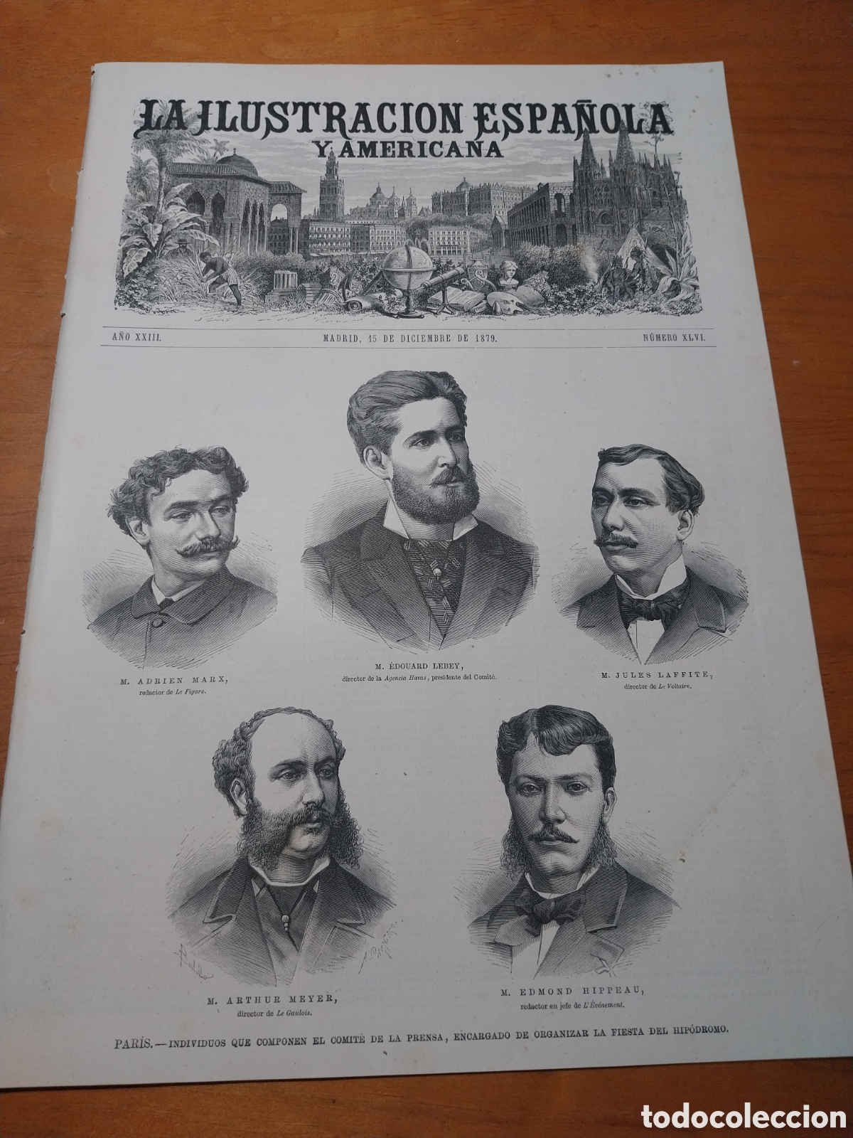 Coleccionismo de revistas y peri&oacute;dicos: REVISTA 1879 MERCADO DE PAJAROS PLAZA DE SAN ANDR&Eacute;S MADRID. FUNCION DE OPERA ENLACE REGIO