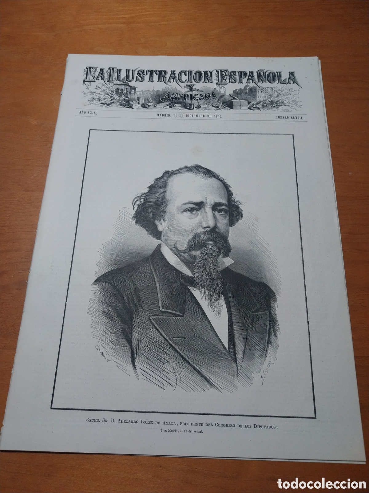 Coleccionismo de revistas y peri&oacute;dicos: REVISTA 1879 MADRID INTENTO DE REGICIDIO. CHILE LA SERENA COQUIMBO CORONEL Y COPIAP&Oacute;.BARRACAS MURCIA
