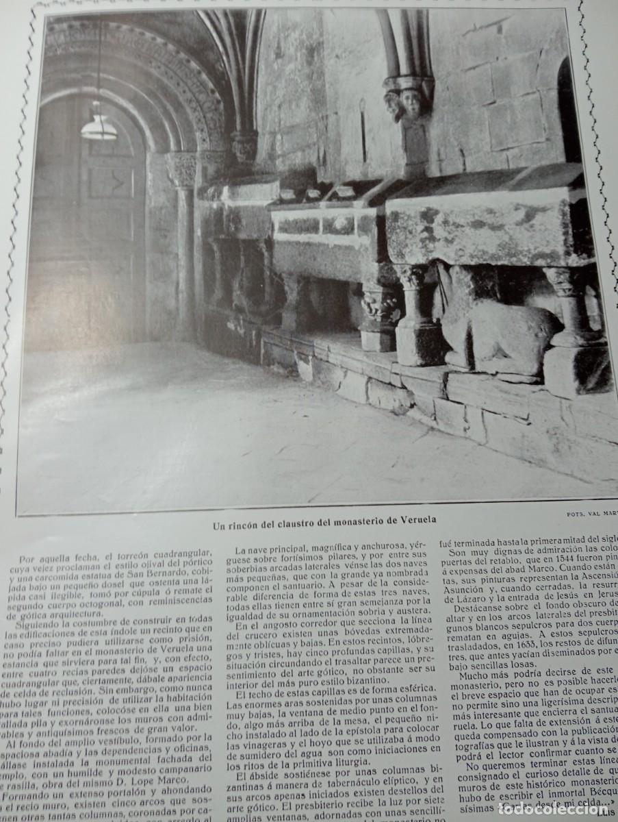 Coleccionismo de revistas y peri&oacute;dicos: REVISTA A&Ntilde;O 1915 CASTILLO DE GODMAR DE BADALONA DUQUE DE SOLFERINO TORRE CLAVERO MONASTERIO VERUELA