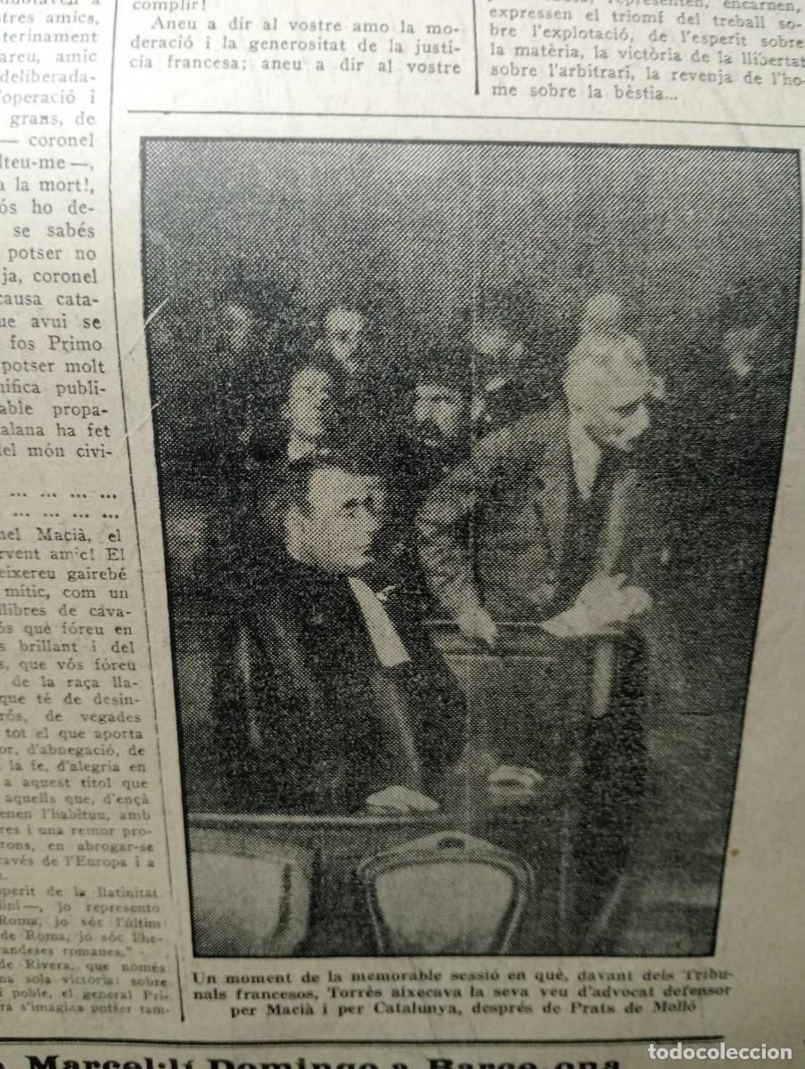Coleccionismo de revistas y peri&oacute;dicos: RETALL DE PREMSA ANY 1931 DISCURS CATALANISTA DE HENRY TORRES FETS PRATS DE MOTLLO MACIA