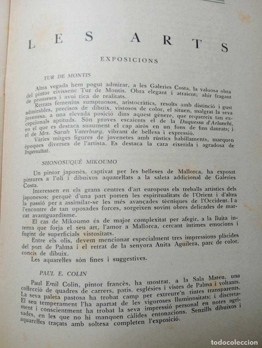 Coleccionismo de revistas y peri&oacute;dicos: REVISTA A&Ntilde;O 1933 PINTORES DE MALLORCA TUR DE MONTIS SHONOSUQUE MIKOUMO PAUL E. COLIN PEYRO MEZQUITA