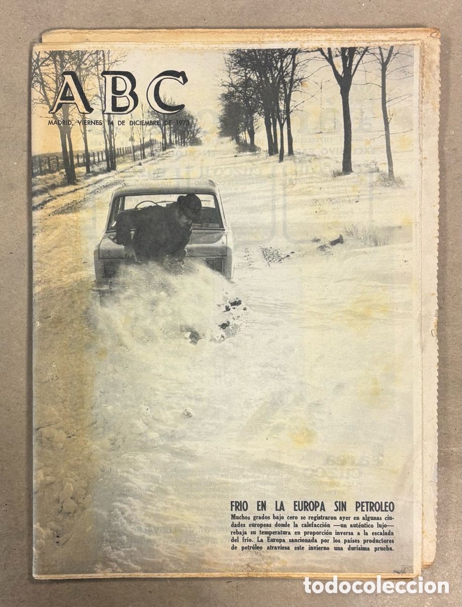 Coleccionismo de revistas y peri&oacute;dicos: ABC (14 DICIEMBRE 1973) FRIO EN LA EUROPA SIN PETR&Oacute;LEO, JOS&Eacute; LUIS L&Oacute;PEZ V&Aacute;ZQUEZ, EDUARDO ROSALES,..