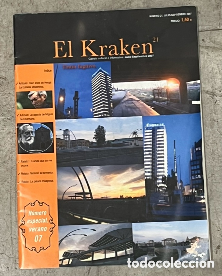 Coleccionismo de revistas y peri&oacute;dicos: Revista. El Kraken. Gaceta Cultural. Murcia. 2007.
