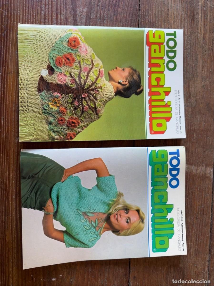 Coleccionismo de revistas y peri&oacute;dicos: Lote 2 revistas Todo Ganchillo vintage n&ordm; 37 y 40 - a&ntilde;os 80