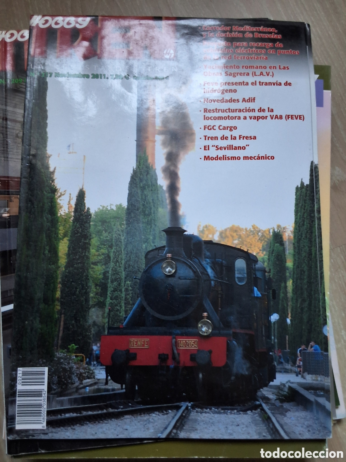 Coleccionismo de revistas y peri&oacute;dicos: Hobby tren revista trenes y maquetas n&uacute;mero 217 a&ntilde;o 2011/11