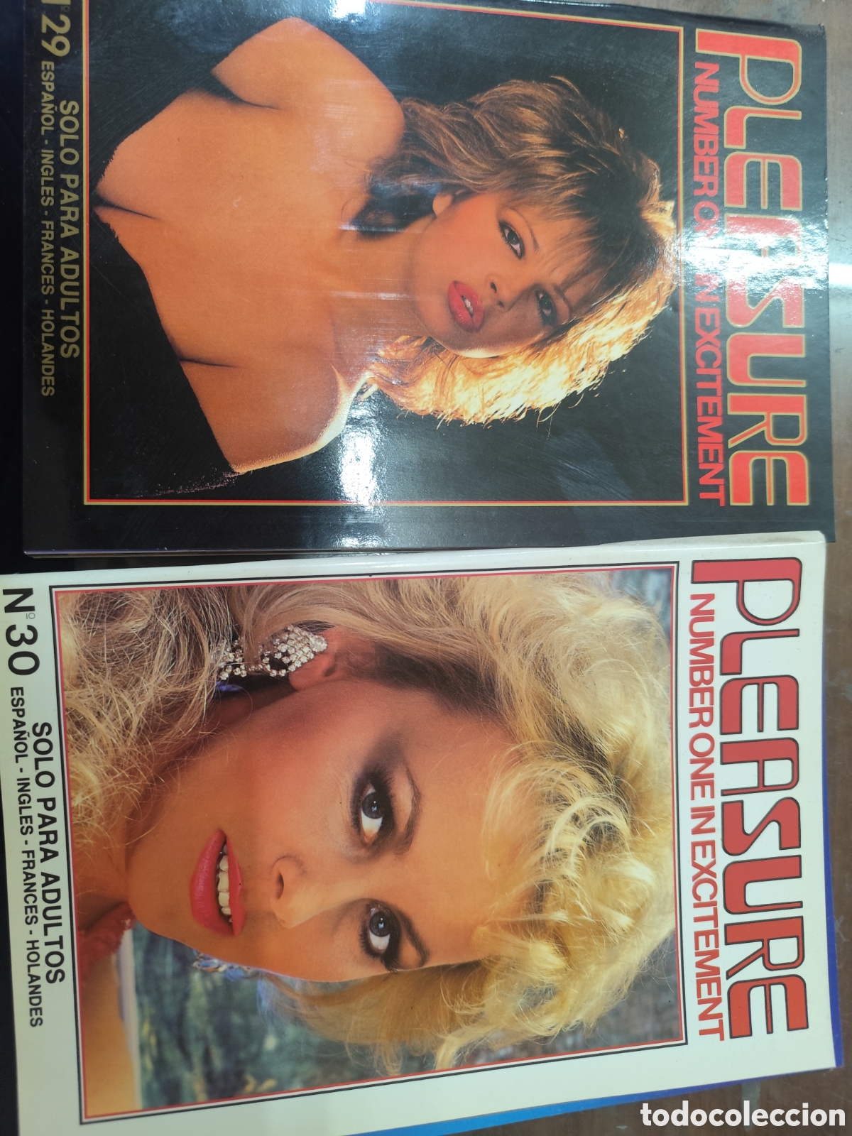 Coleccionismo de revistas y peri&oacute;dicos: Lote 3 ejemplares revista Erotica Porno Pleasure Number one in excitement n.29,30 y 31