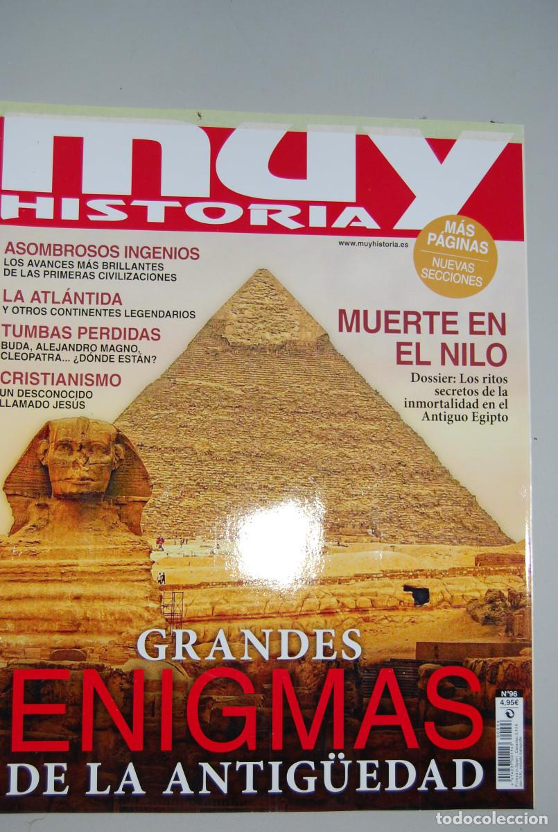 Coleccionismo de revistas y peri&oacute;dicos: MUY HISTORIA-NUMERO-96-2018 : GRANDES ENIGMAS DE LA ANTIGUEDAD-MUERTE EN EL NILO-ATL&Aacute;NTIDA Y OTROS
