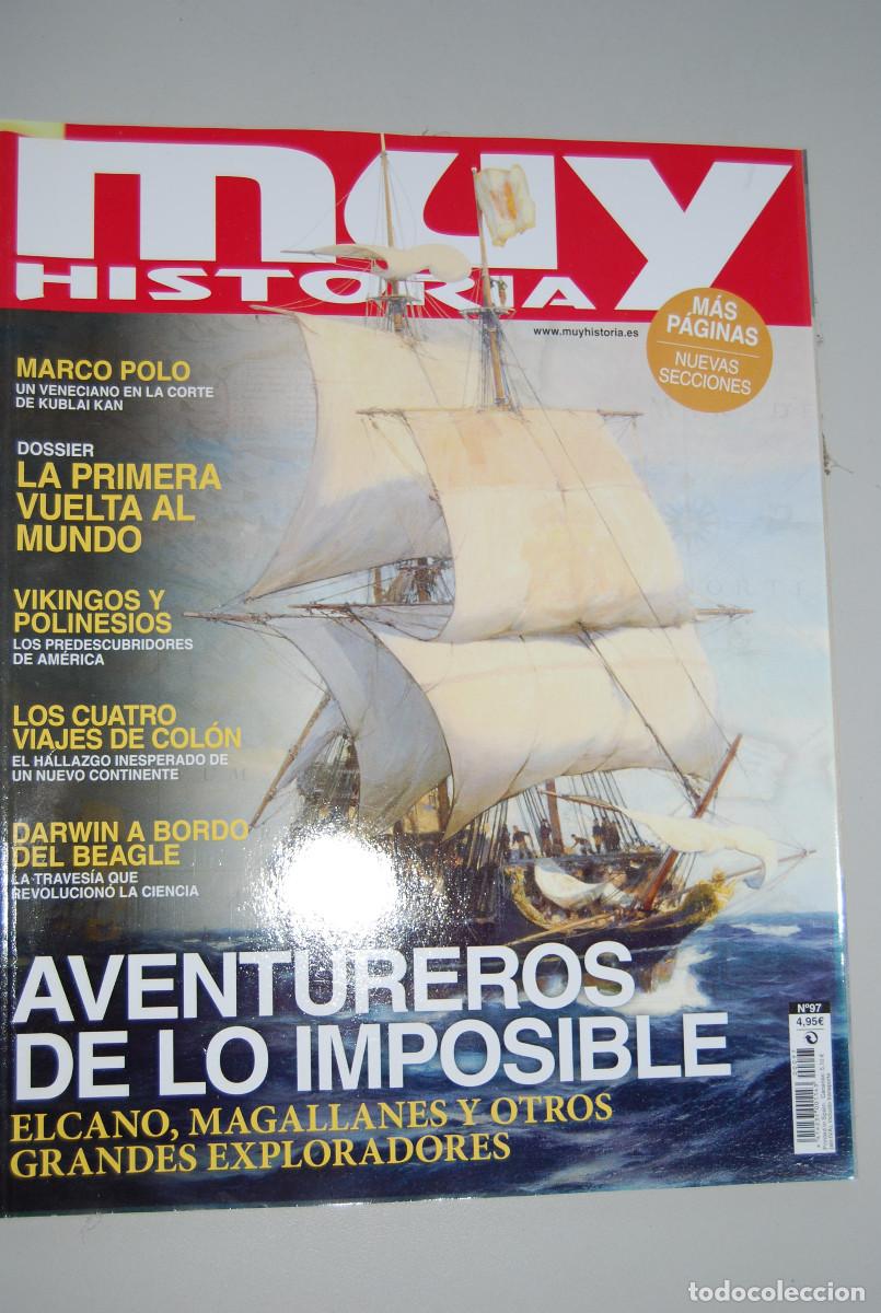 Coleccionismo de revistas y peri&oacute;dicos: MUY HISTORIA-NUMERO-97-2018 : AVENTUREROS DE LO IMPOSIBLE-EL CANO, MAGALLANES Y OTROS EXPLORADORES