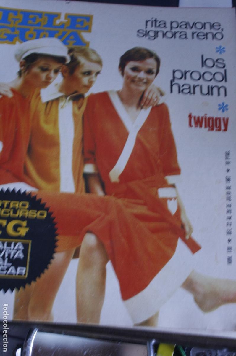 Coleccionismo de revistas y peri&oacute;dicos: REVISTA DE MUSICA TELE GUIA TWIGGY RITA PAVONE PROCOL HARUM TOM JONES 1967
