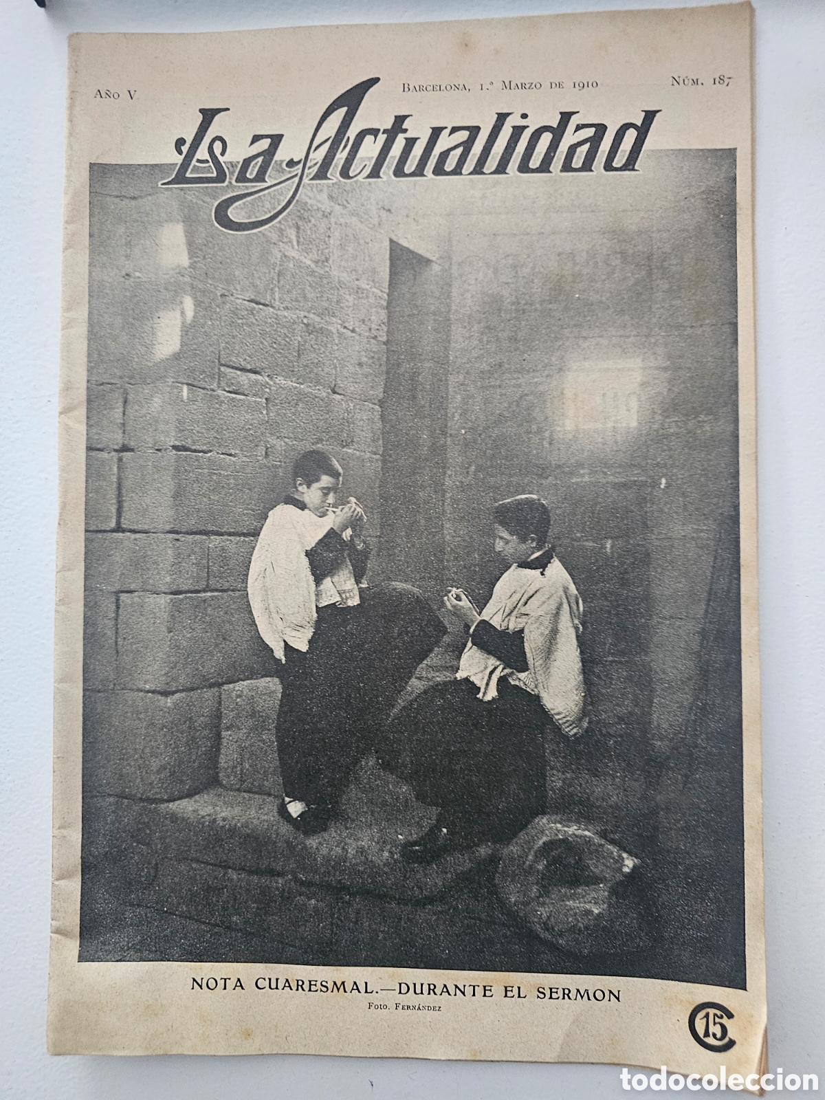 Coleccionismo de revistas y peri&oacute;dicos: Revista La Actualidad N&ordm; 187 (1910) - Cat&aacute;strofe del General Chanzy en Menorca, Aviaci&oacute;n Barcelona,