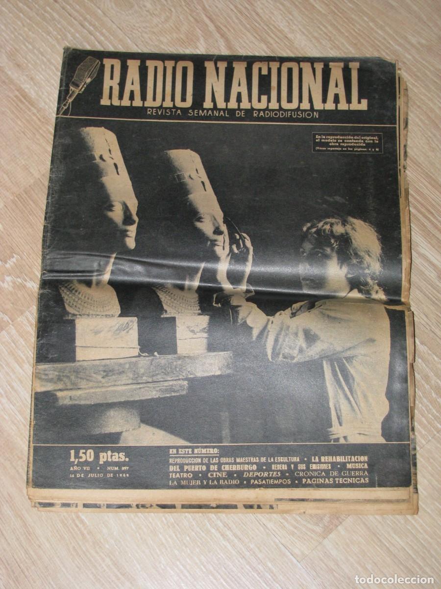 Coleccionismo de revistas y peri&oacute;dicos: REVISTA RADIO NACIONAL N&ordm; 297 14 JULIO 1944