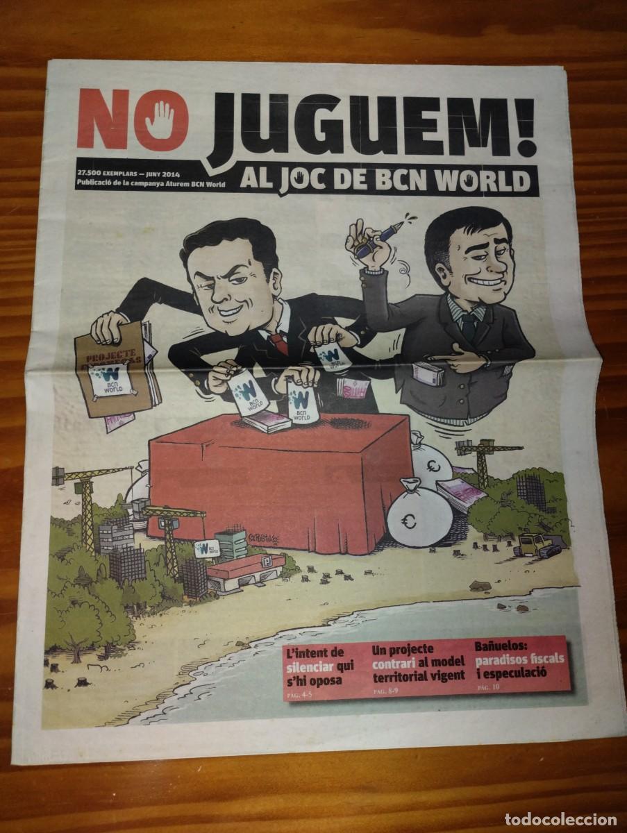 Coleccionismo de revistas y peri&oacute;dicos: Diari reivindicatiu Aturem BCN WORLD