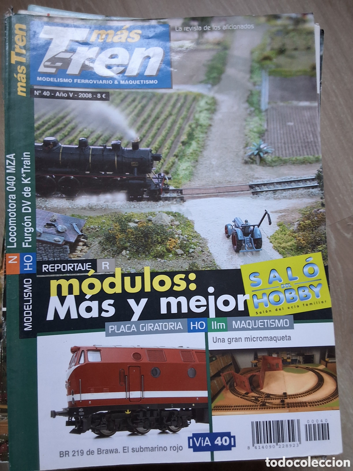 Coleccionismo de revistas y peri&oacute;dicos: M&aacute;s tren revista trenes y maquetas n&uacute;mero 40 a&ntilde;o 2008