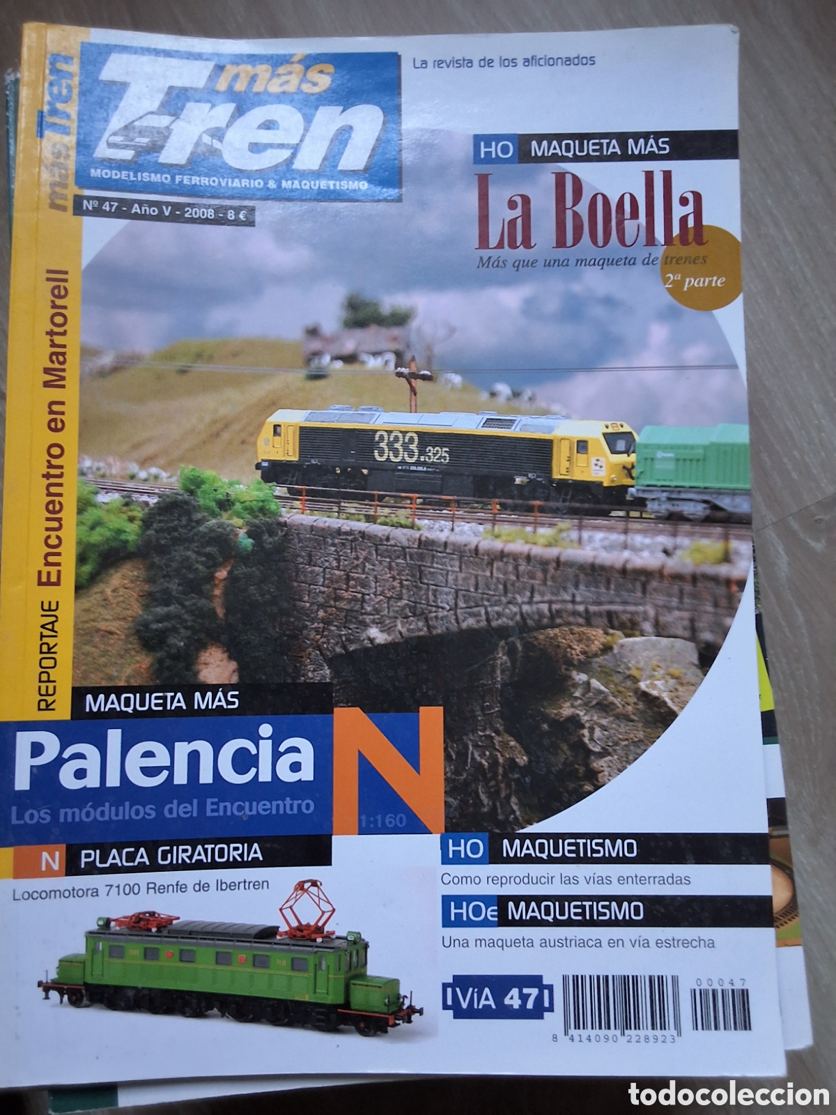 Coleccionismo de revistas y peri&oacute;dicos: M&aacute;s tren revista trenes y maquetas n&uacute;mero 47 a&ntilde;o 2008