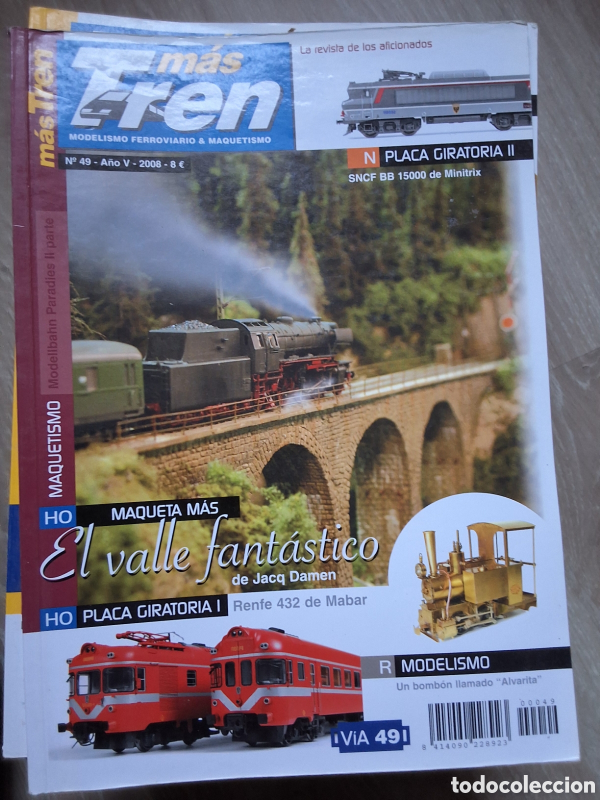 Coleccionismo de revistas y peri&oacute;dicos: M&aacute;s tren revista trenes y maquetas n&uacute;mero 49 a&ntilde;o 2008