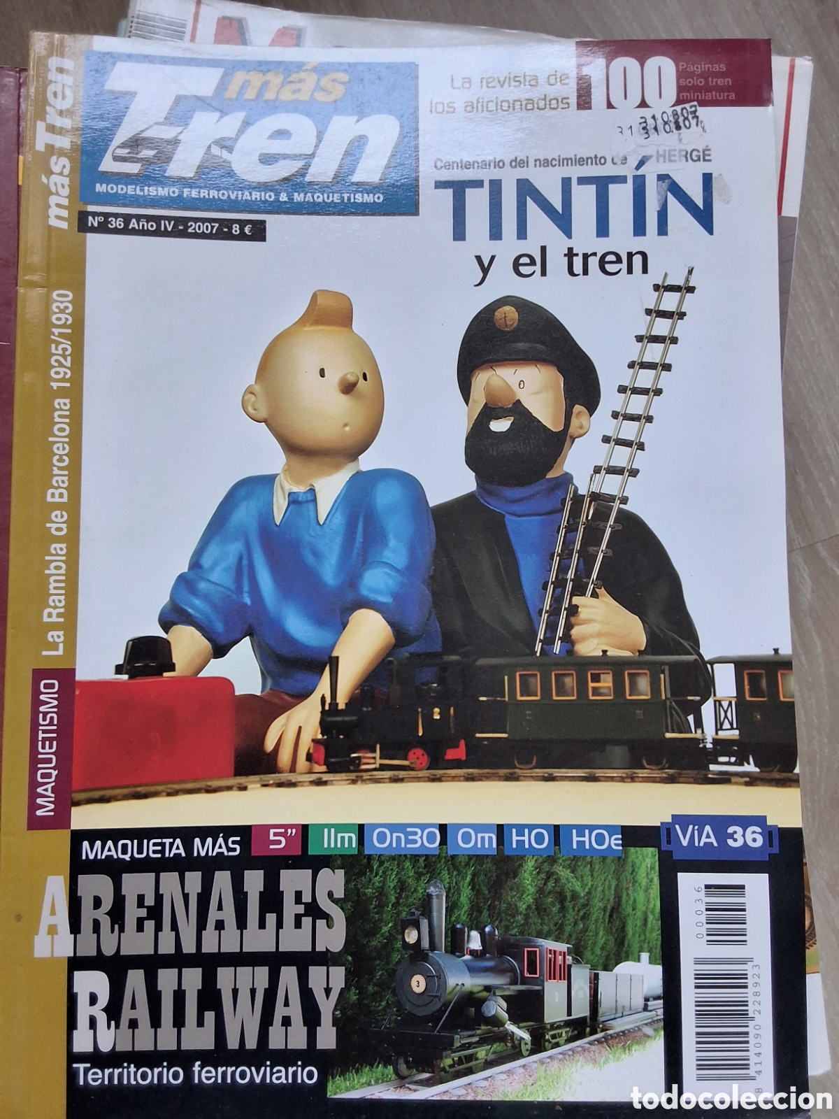 Coleccionismo de revistas y peri&oacute;dicos: M&aacute;s tren revista trenes y maquetas n&uacute;mero 36 a&ntilde;o 2007