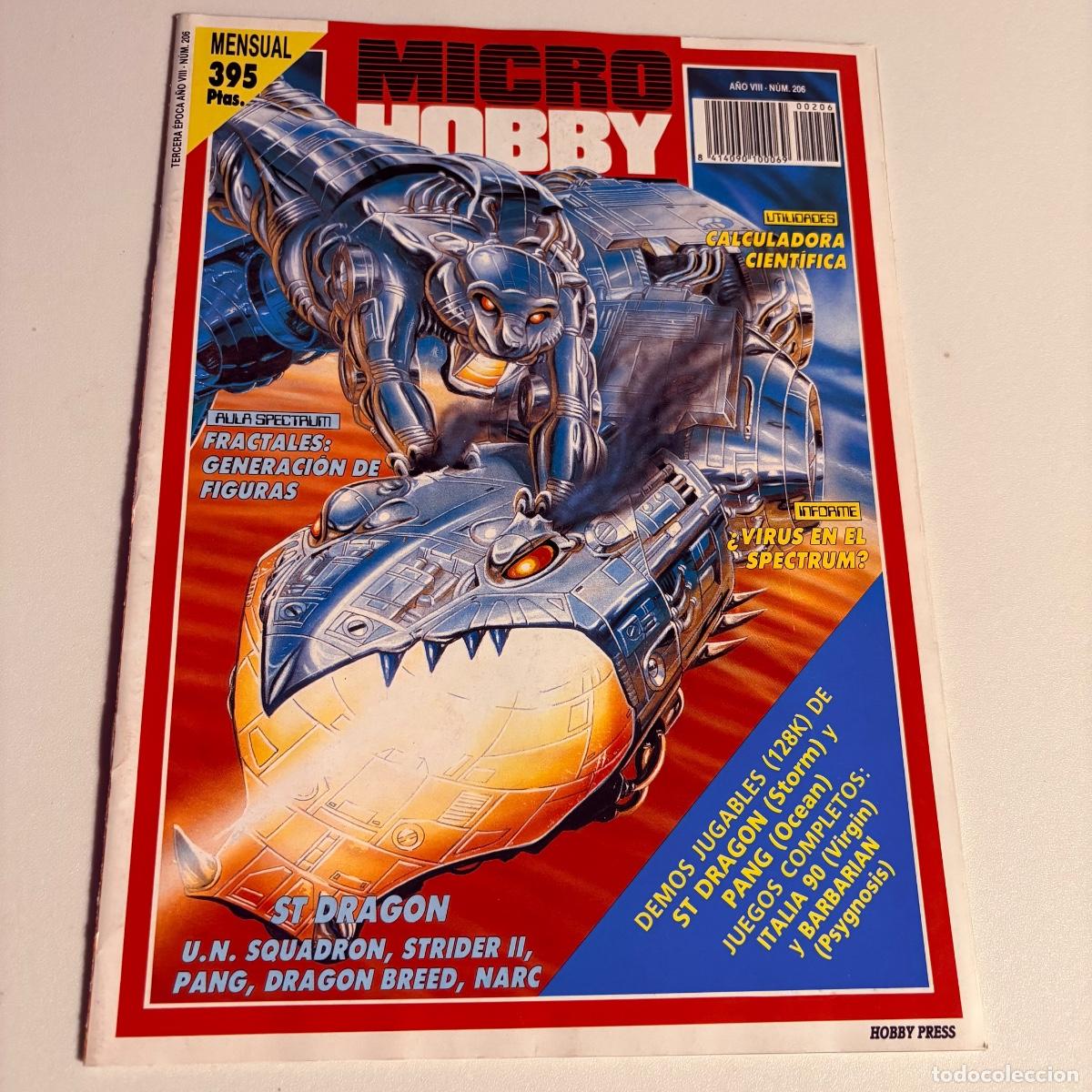 Coleccionismo de revistas y peri&oacute;dicos: revista microhobby n&ordm; 206 micro hobby