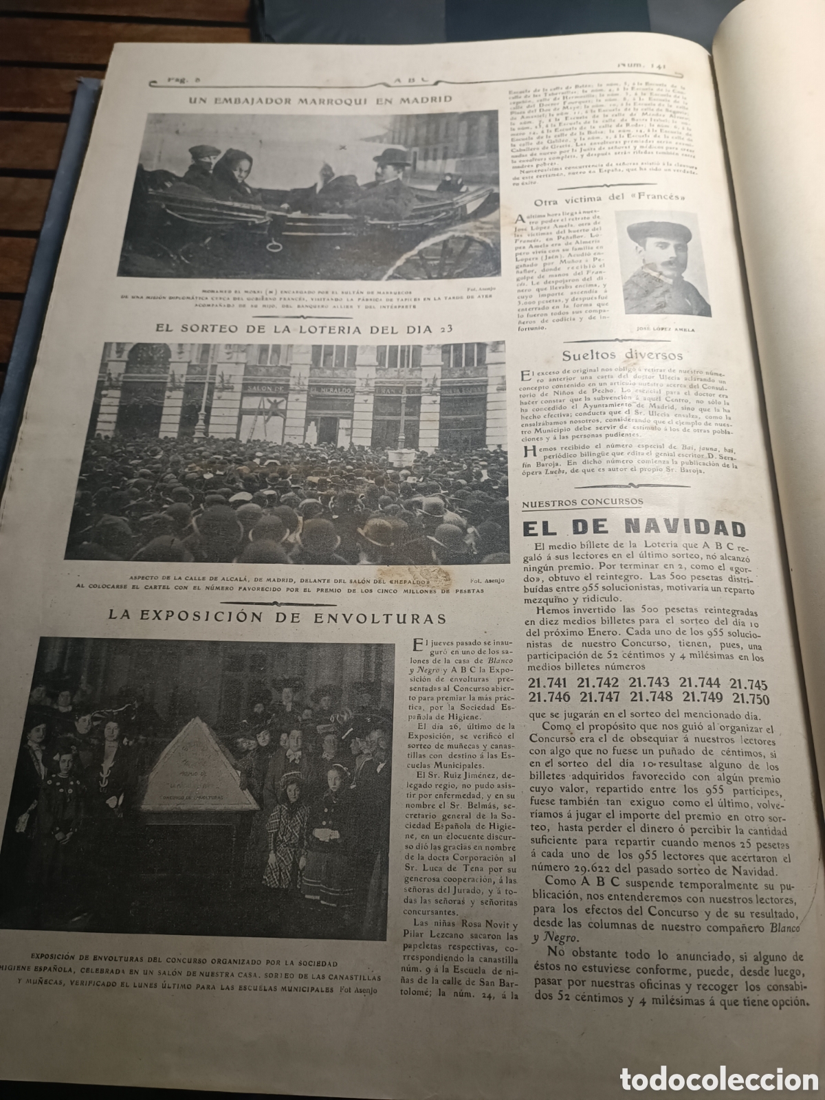Coleccionismo de revistas y peri&oacute;dicos: Peri&oacute;dico ABC. CR&Oacute;NICA BISEMANAL ILUSTRADA. A&Ntilde;O DOS 1904. N 82 a 141 completo guerra Rusia Jap&oacute;n MON