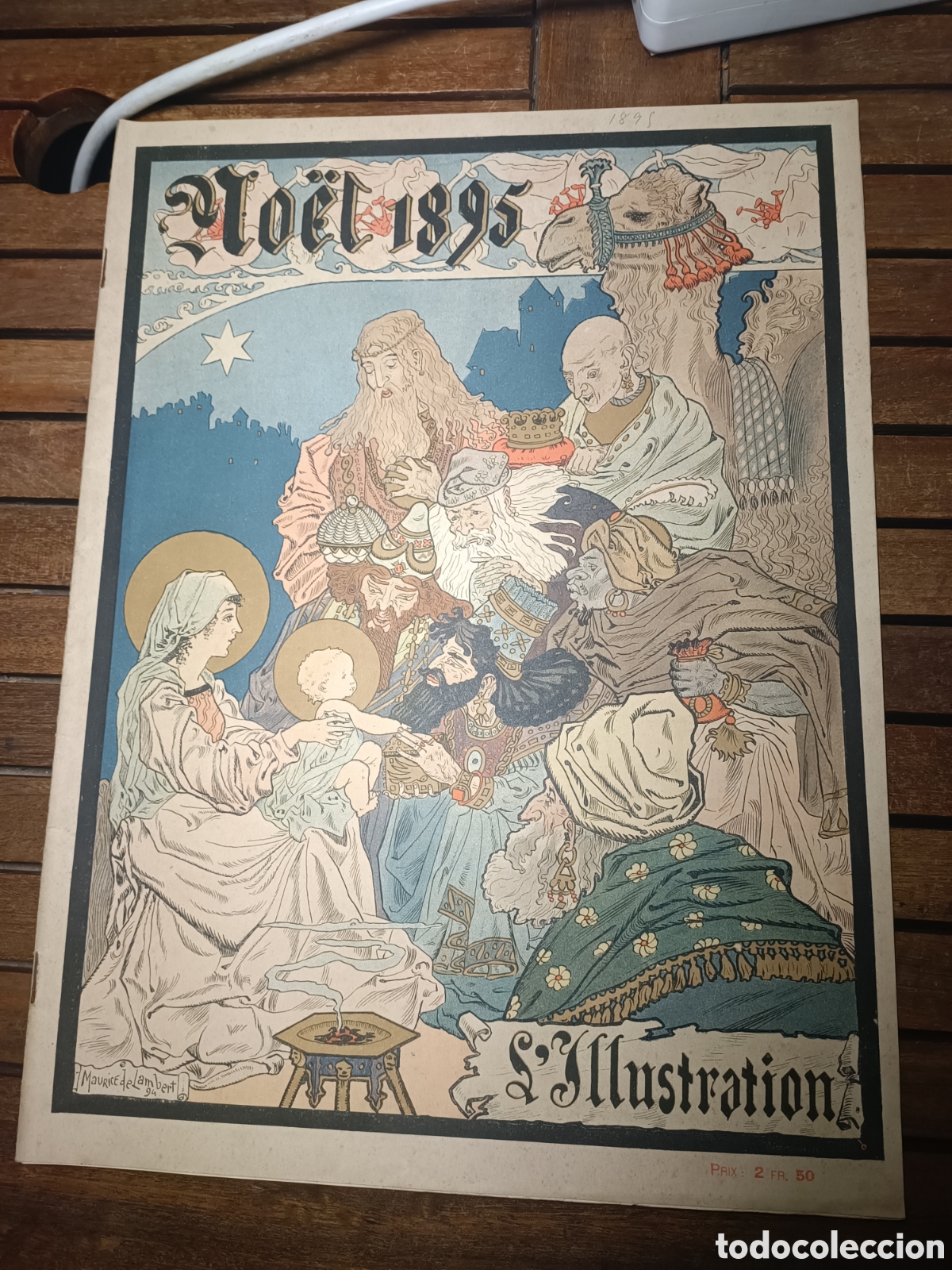 Coleccionismo de revistas y peri&oacute;dicos: L'ILLUSTRATION NOEL A&Ntilde;O 1895 REVISTA ANTIGUA ILUSTRADA Adoraci&oacute;n de los Reyes Mon
