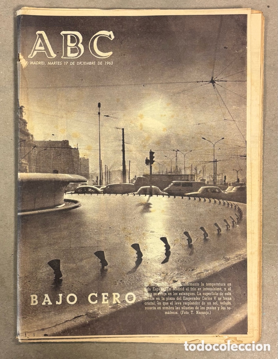 Coleccionismo de revistas y peri&oacute;dicos: ABC (17 DICIEMBRE 1963) NEVADA EN BARCELONA, MADRID BAJO CERO, EL APARTAMENTO BILLY WILDER CARTEL
