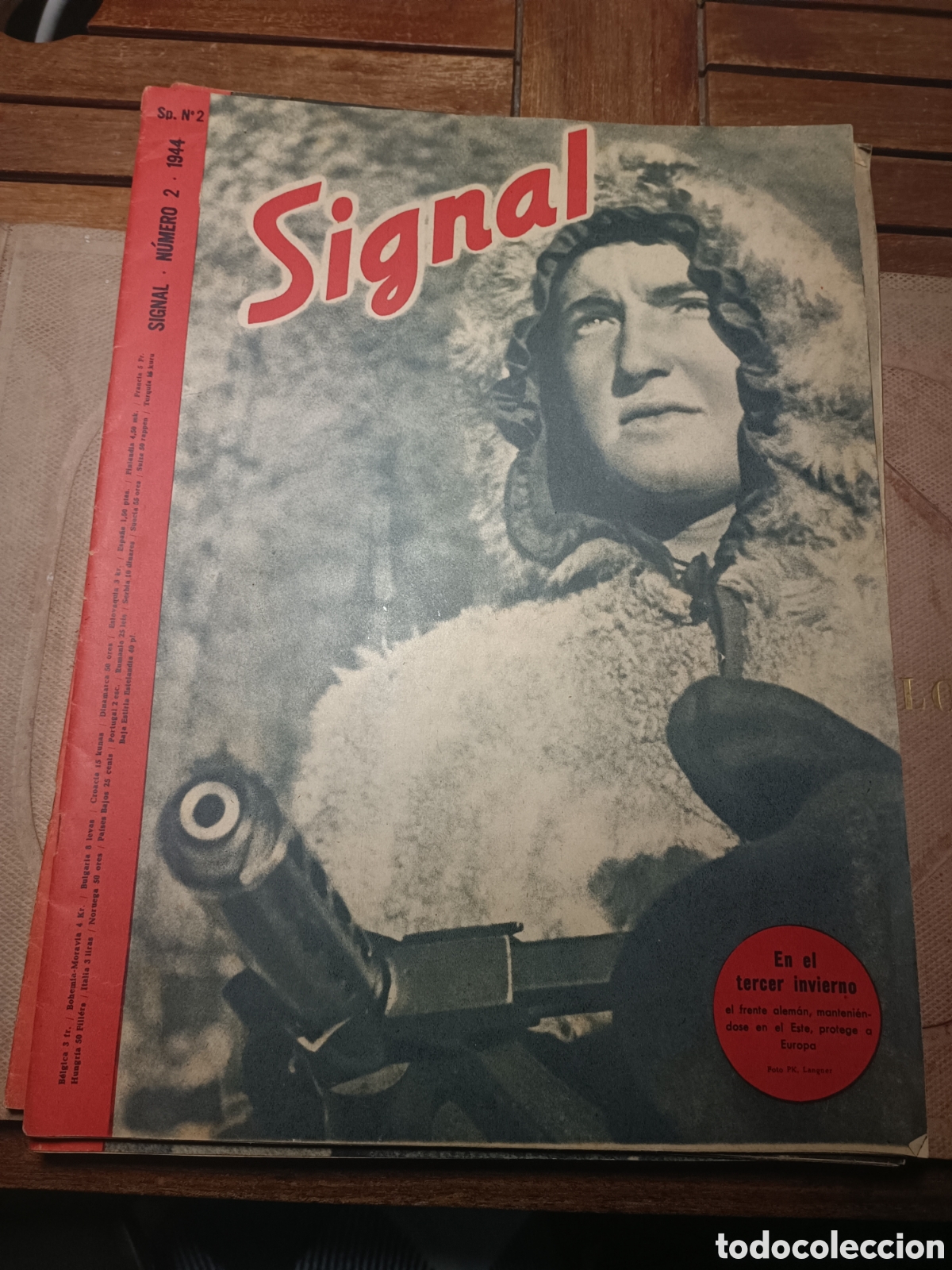Coleccionismo de revistas y peri&oacute;dicos: Revista SIGNAL 1944 SP N&ordm; 2 segunda guerra mundial Alemania nazi Mon