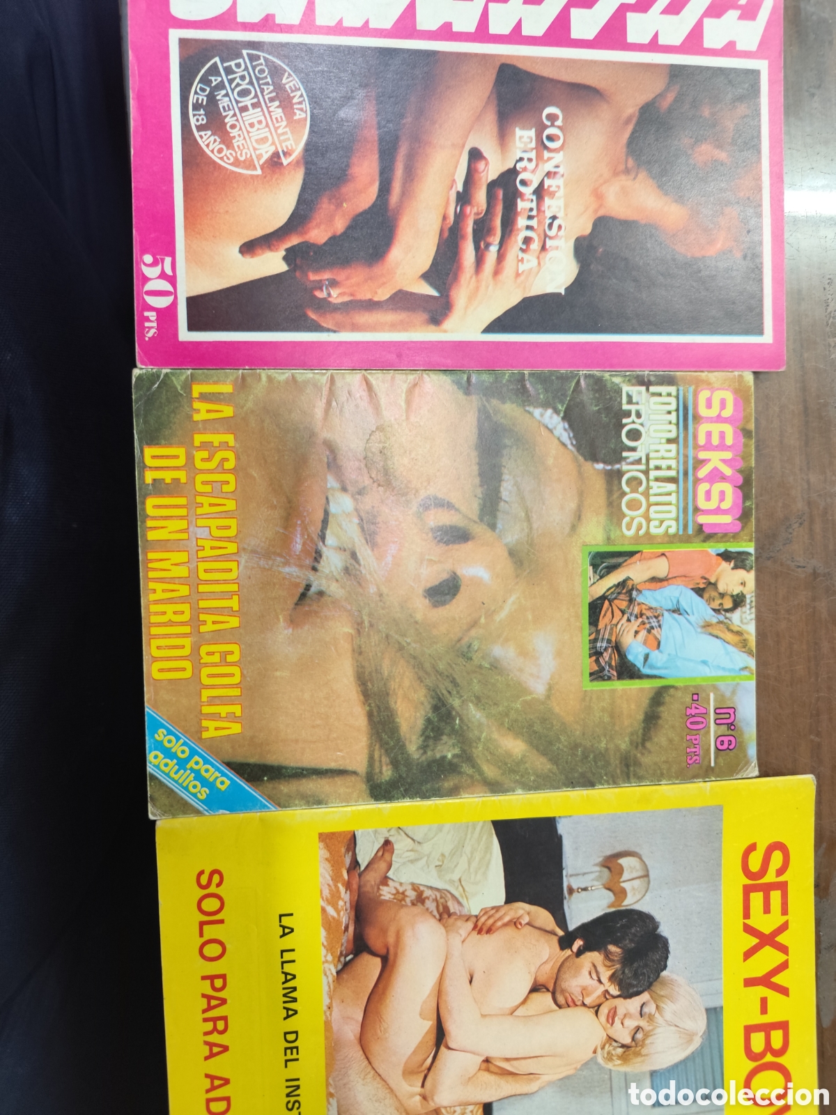 Coleccionismo de revistas y peri&oacute;dicos: Lote 3 ejemplares revista Erotica Porno espa&ntilde;olas A&ntilde;os 70. Ver fotos