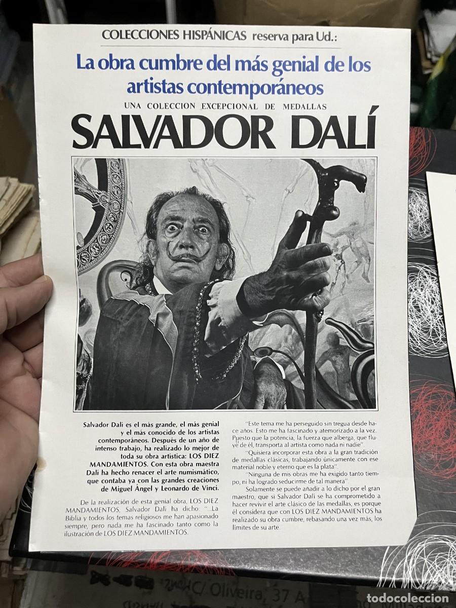 Coleccionismo de revistas y peri&oacute;dicos: DOCUMENTO PUBLICIDAD LOS DIEZ MANDAMIENTOS POR SALVADOR DALI COLECCIONABLES HISPANICAS MEDALLAS