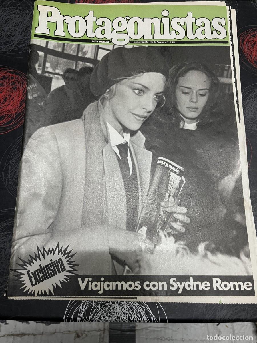 Coleccionismo de revistas y peri&oacute;dicos: REVISTA PROTAGONISTAS INTERVIU # 235 SYDNE ROME JULIO IGLESIAS MIGUEL BOSE INGRID BERGMAN