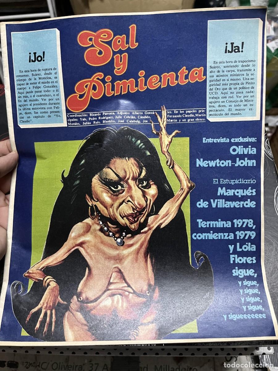 Coleccionismo de revistas y peri&oacute;dicos: REVISTA SAL Y PIMIENTA INTERVIU LOLA FLORES 1978 1979 OLIVIA NEWTON JOHN MARQUES DE VILLAVERDE