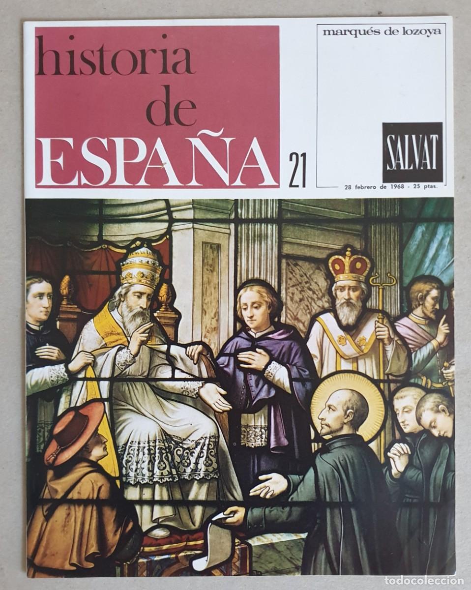 Coleccionismo de revistas y peri&oacute;dicos: Historia de Espa&ntilde;a. Fasc&iacute;culo 21 del volumen III. Salvat. 1968