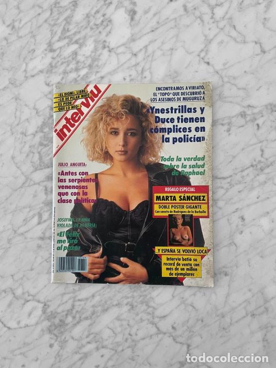 Coleccionismo de revistas y peri&oacute;dicos: INTERVIU - 1991 - MARTA SANCHEZ CON POSTER GIGANTE, JULIO ANGUITA, RAPHAEL, TRACEY MILES, EL DIONI