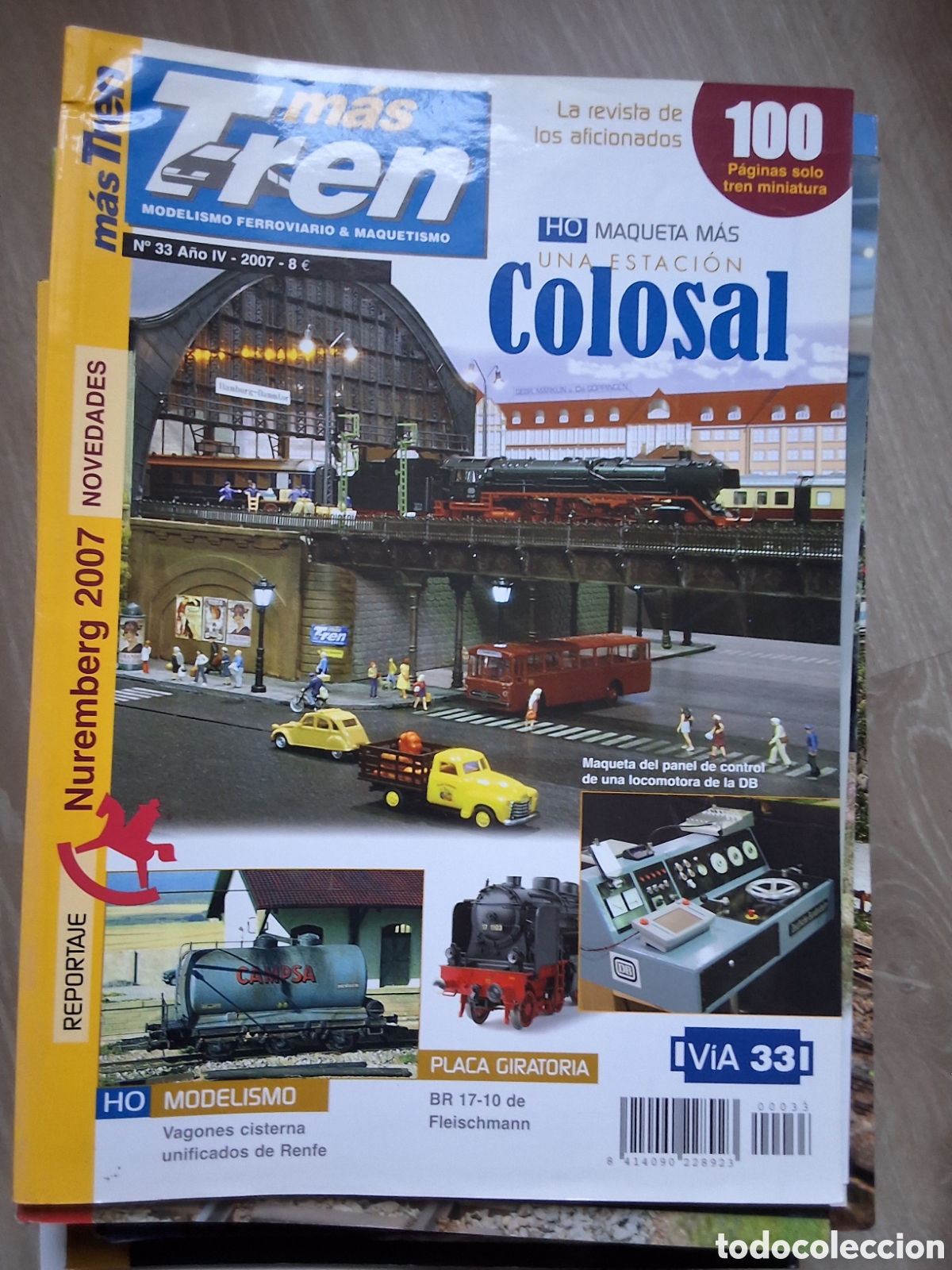 Coleccionismo de revistas y peri&oacute;dicos: M&aacute;s tren revista trenes y maquetas n&uacute;mero 33 a&ntilde;o 2007